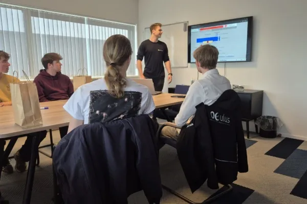 Studenten van de Hanzehogeschool